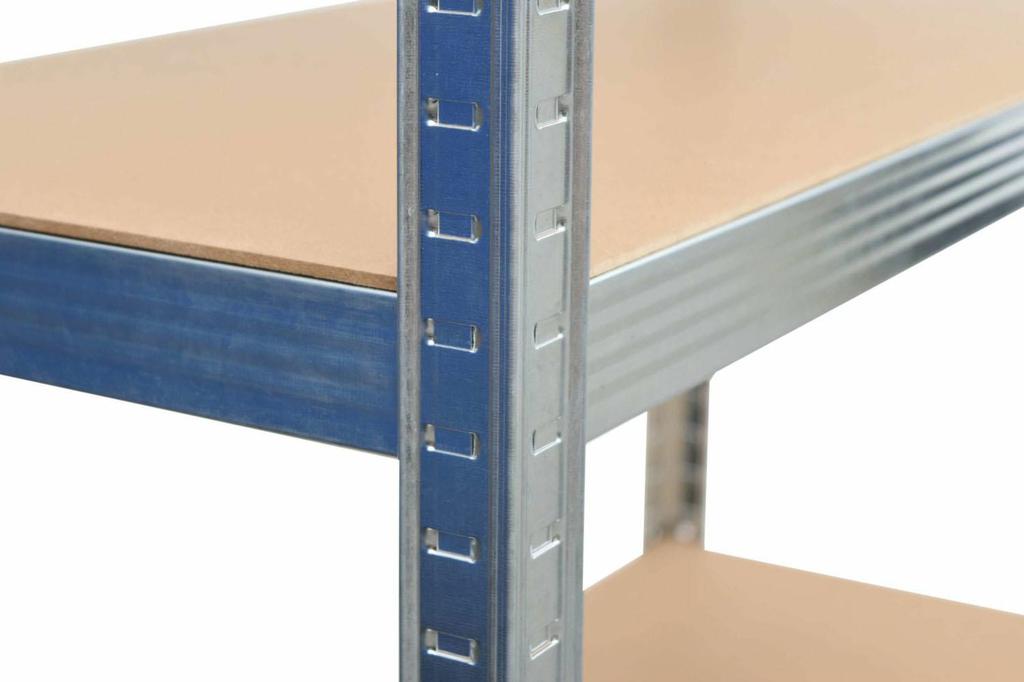 Awtools Regał 5 Półek 200X90X40 Nośność 300Kg 5.0Mm - Wciskany Szybki Montaż