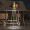 VidaXL Christmas Tree On Flagpole Party Ornament Holiday Decoration Outdoor Garden Christmas Tree 732 LED 343529