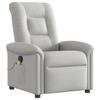 VidaXL Reclining Massage Chair Cloud Grey Fabric, Massage Chair, Armchair, Sofa Armchair, Office Chair 4015635