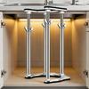 Rustproof Kitchen Sink Support System with 41cm to 71cm Height Adjustment Ranges Strong Metal Sink Stabilizer for Home