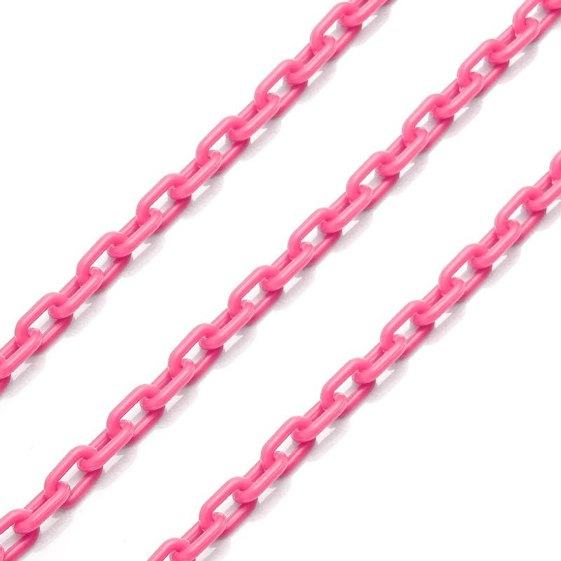 10Pcs/Lot 0.5m Colorful Acrylic Link Chain Keychains for Decoration Making Accessories DIY Necklace Bracelet Phone Chain Supply