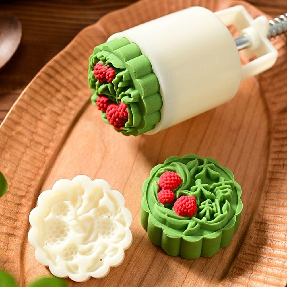 Hand Press Mid Autumn Festival Moon Cake Mold Embossing Pastry Molds Baking