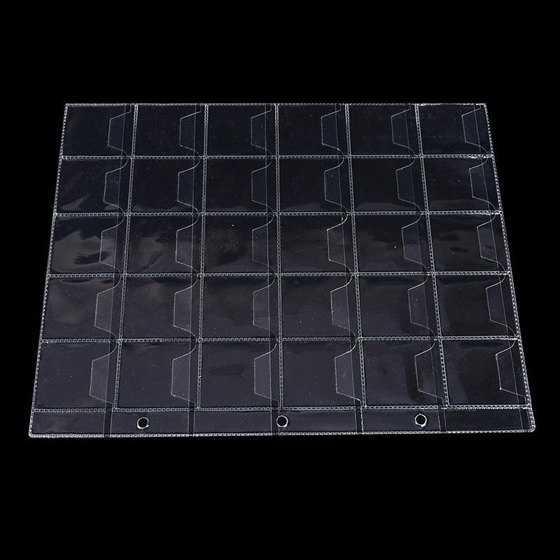 10 stron 30 kieszeni Plastikowe uchwyty na monety Etui na album z pieniędzmi do przechowywania kolekcji,
