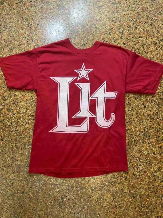 Lit Band RED Cotton Shirt Full size S-5XL Unisex TH286 XL