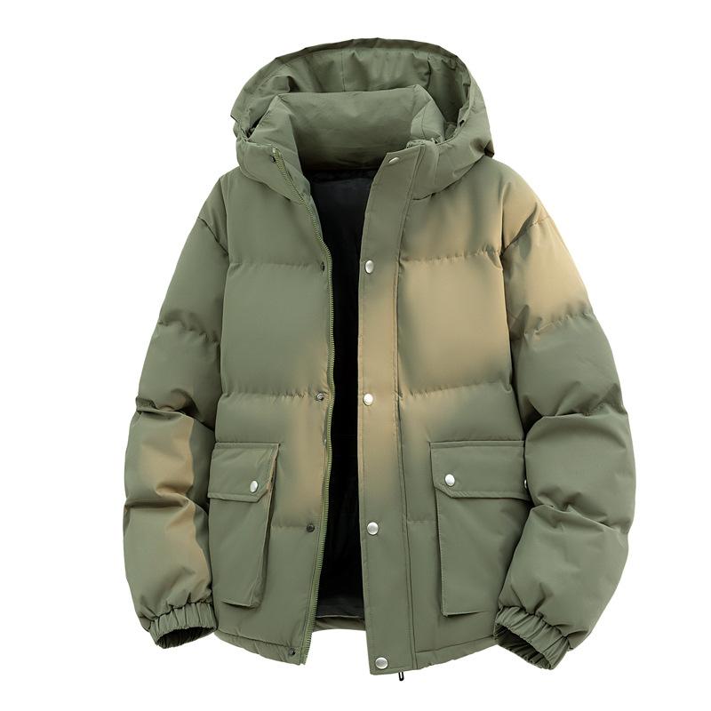 Autumn Winter Men Woman Thick Warm Windproof Hooded Cotton Jacket Men's Casual Padded Coat Male Outerwear