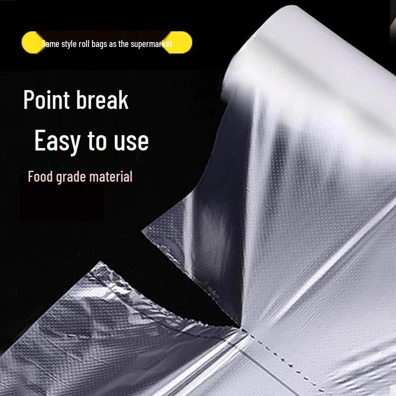 Fresh-Keeping Perforated Food Bags - Large, Medium, Small Sizes - Tear-off Roll for Household Use