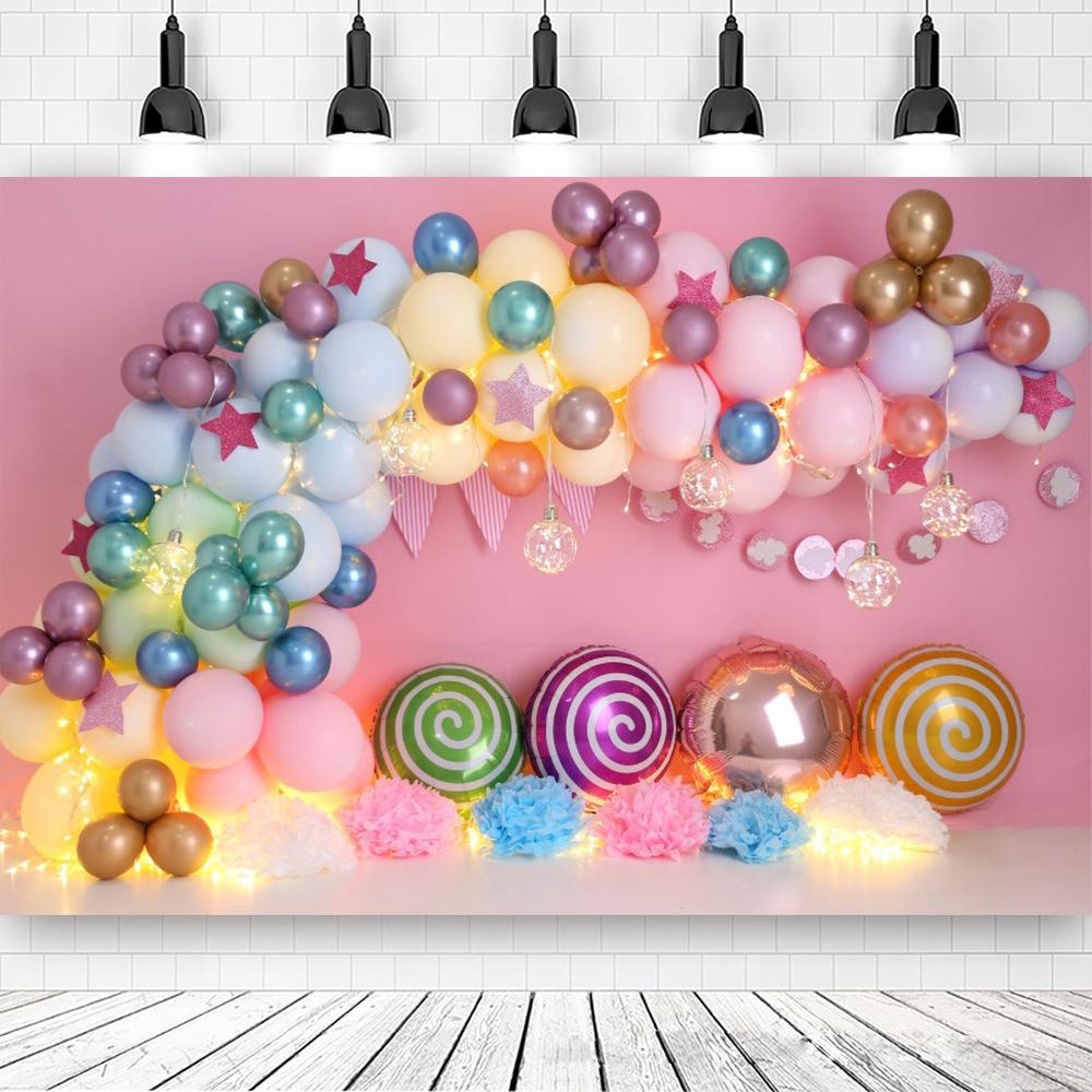 birthday party Balloon background decoration castle arch flower wedding photography background studio boy girl baby shower gift