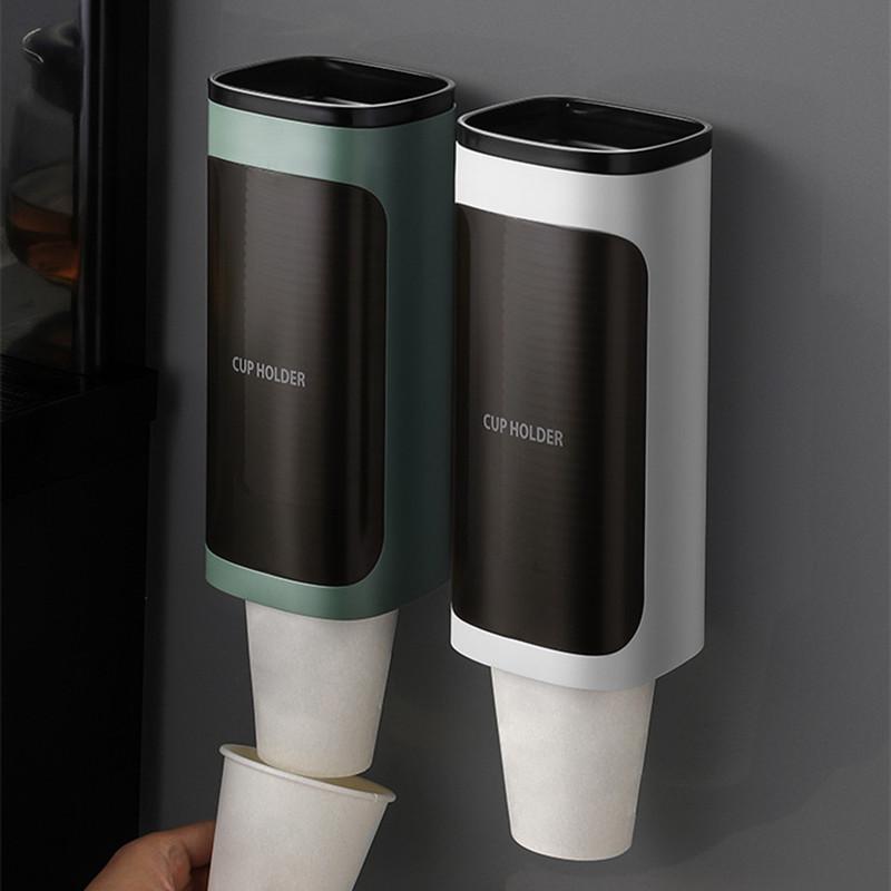 Dispensador de agua Portavasos de papel Portavasos de papel Estante para almacenar vasos Recogedor de vasos Soporte para gotero automático Organizador