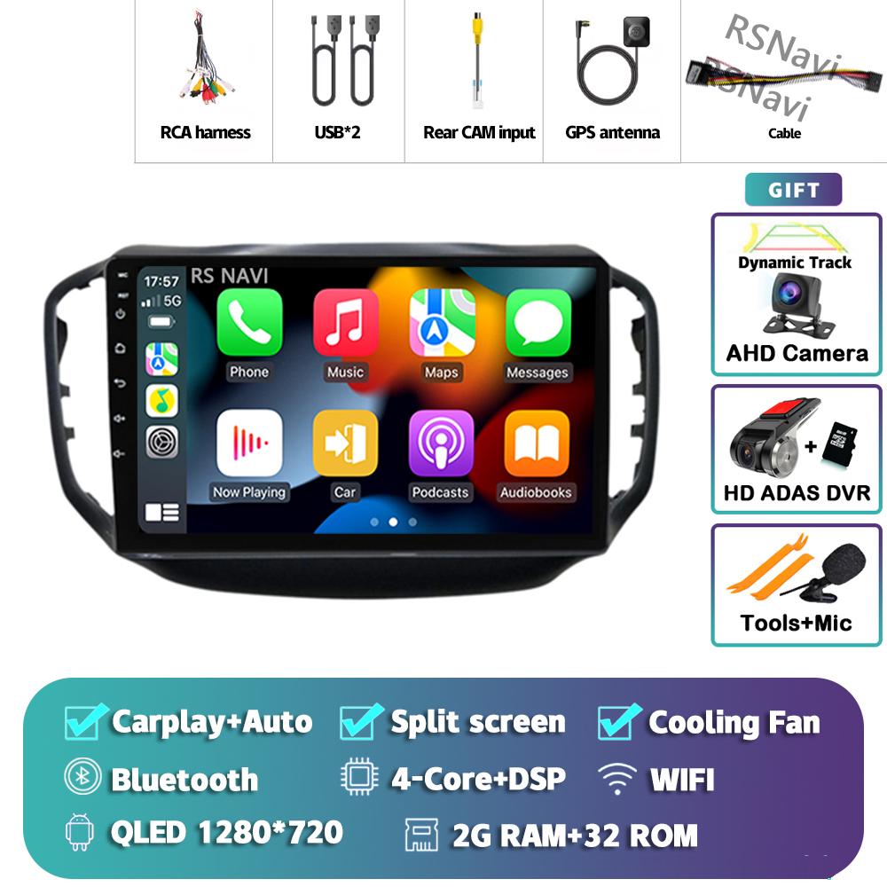 Android 14 Carplay Auto For Chery Tiggo 5 2014 - 2018 Car Radio Player Multimedia Stereo AI Voice 360 Camera Navigation Video BT