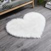 Washable Mats Rug Living Room Soft Texture Water Absorption Mat Strong Love Heart Shape Non-slip