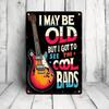 1PC I May Be Old But I Got To See All The Cool Bands Vintage Tin Sign, Retro Rock Music Metal Wall Art for Music Room