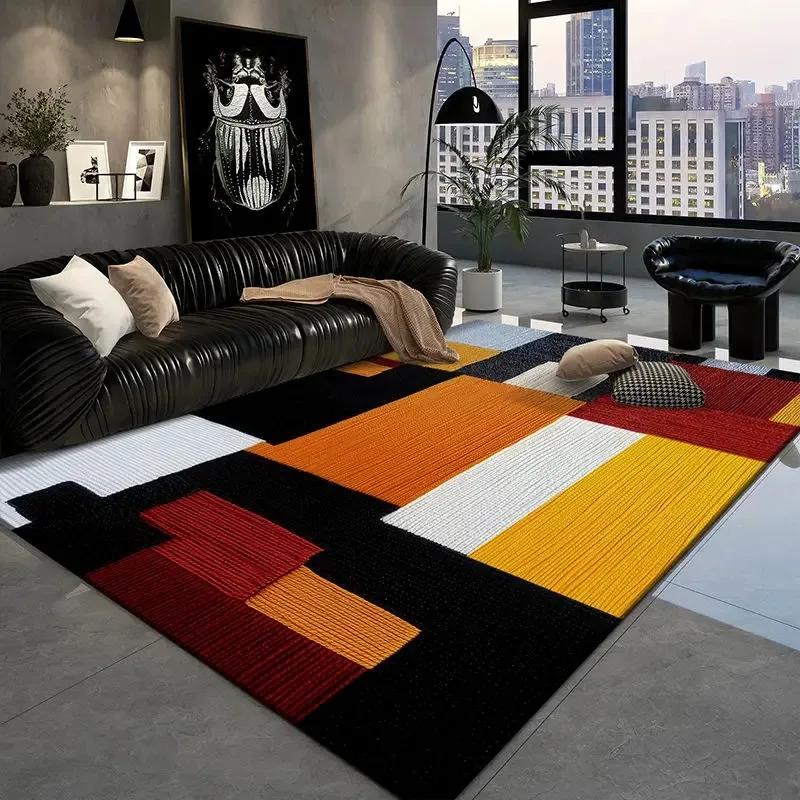 Nordic Geometric Carpet Rugs for Bedroom Washroom Floor Mat Living Room Decoration Rugs for Bedroom Carpets for Living Room