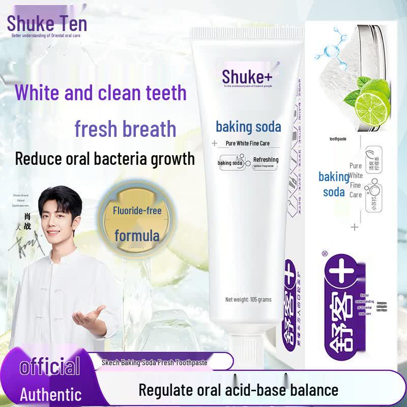 Shuke Lemon Fresh Whitening Toothpaste with Baking Soda
