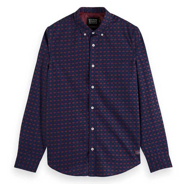 Scotch & Soda Slim Fit Ditsy Aop рубашка с длинным рукавом
