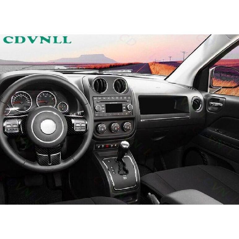 Rear Reading Lamp Switch Cover For Jeep Patriot Compass 11-2016 ABS Carbon Fiber