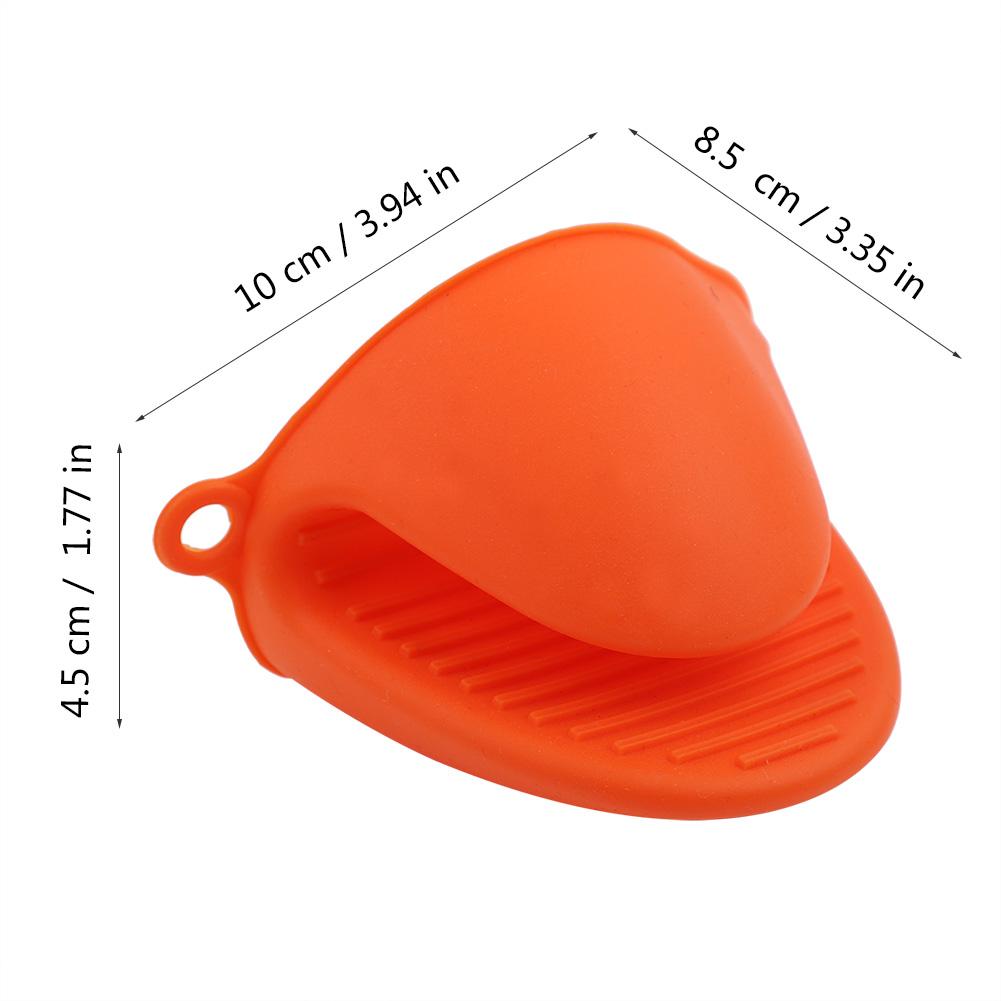1PCS Heat Resistant Anti Slip Cooking Glove Microwave Oven Kitchen Baking Tool Orange