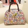Handbag Ladies Spring Bento Fashion Casual Fine Print Practical Strap Double