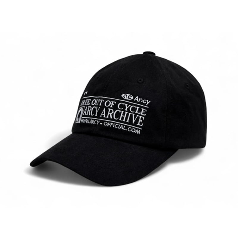 Ar:cy ARCHIVE BALL CAP [BLACK]