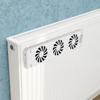 3-Fan Home Radiator Magnetic Smart Cooling Fan Kit Fireplace Fan Radiator Booster Ventilator Fan EU-Plug