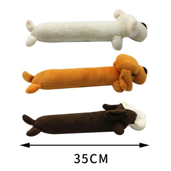 Pet Dog Puppy Cute Plush Doll Squeaky Sound Chew Molar Interactive Play Toy