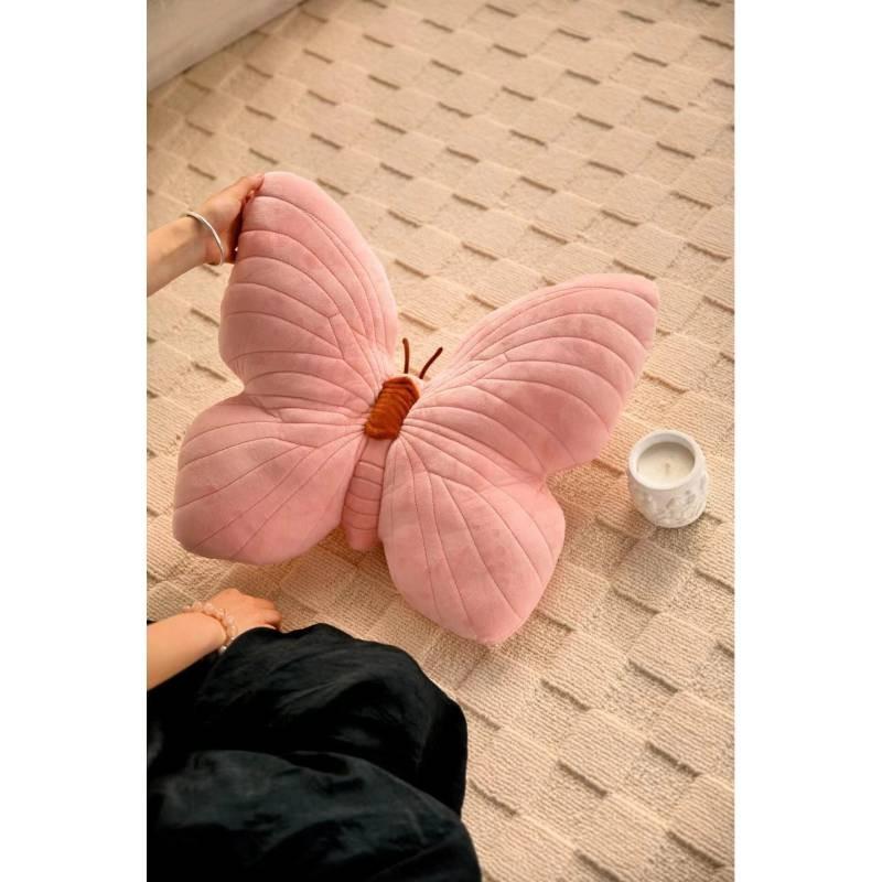 Pink Butterfly Throw Pillow Plush Toy Sofa Back Cushion Decoration Gift Toys