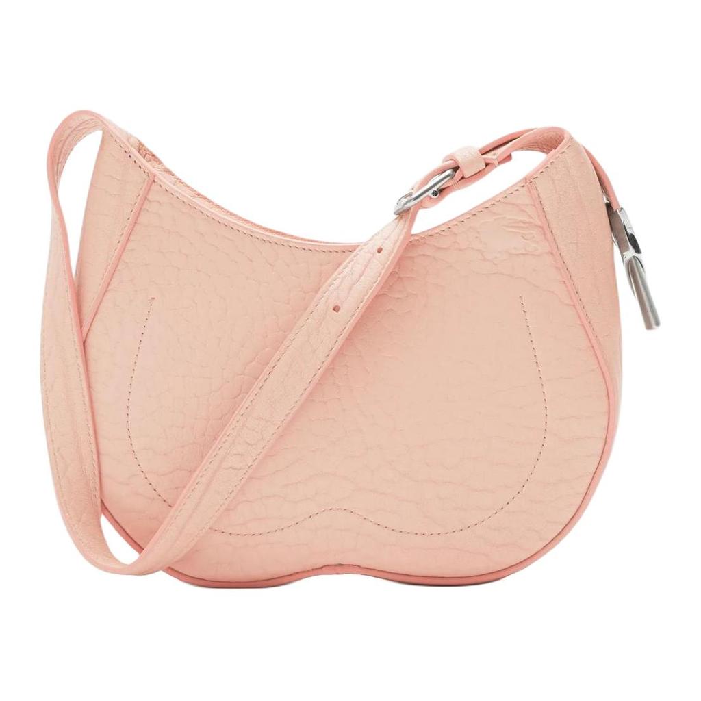 Burberry Adjustable B Buckle Zipper Closure Calfskin Tote Shoulder Bag Women Bags Pink 80835111