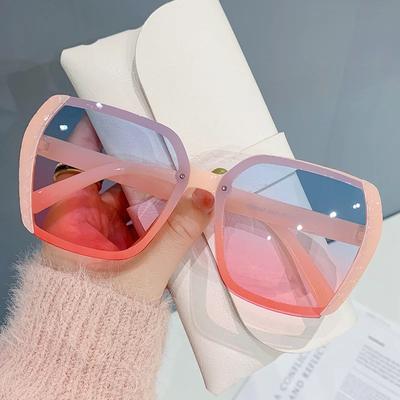 Nowe Modne Oversize Okulary Przeciwsłoneczne Damskie Markowe Projektant Vintage Kwadratowe Okulary Przeciwsłoneczne Duża Oprawka Gradientowe Szyby