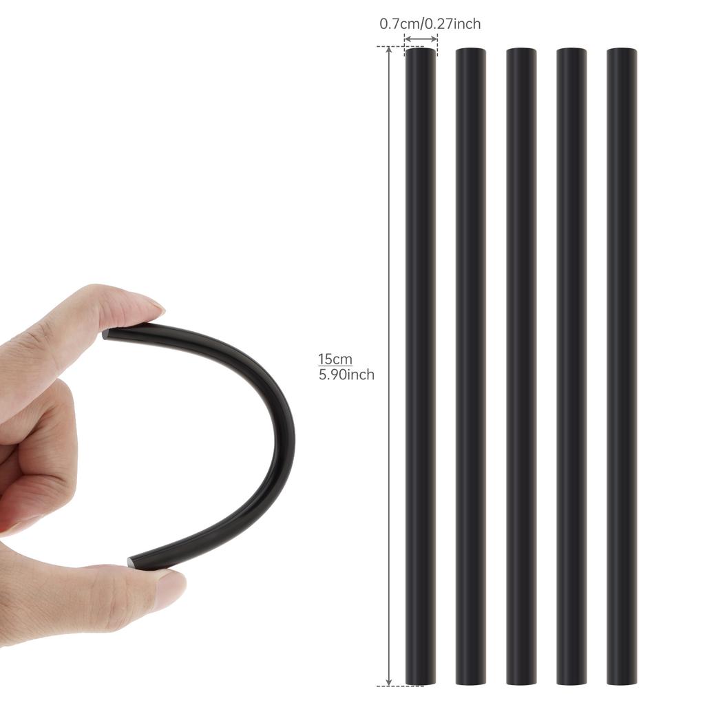 10 buc/30 buc Bastoane Adeziv Fierbinte 7 x 150mm/ 270mm/ 300mm pentru Meșteșug DIY / Decorațiune / Reparații, Negru / Alb Transparent Bastoane Adeziv Fierbinte Topit Multipurpose