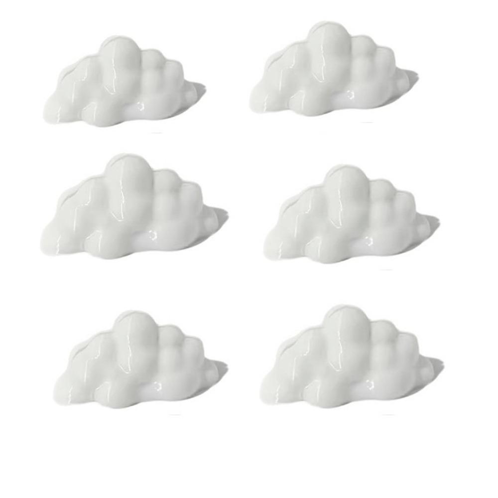

6PCS Multi-purpose Photo Clips 3D Printed Photo Holder Ornament Cloud-Shaped Photo Holders Office 6 PCS