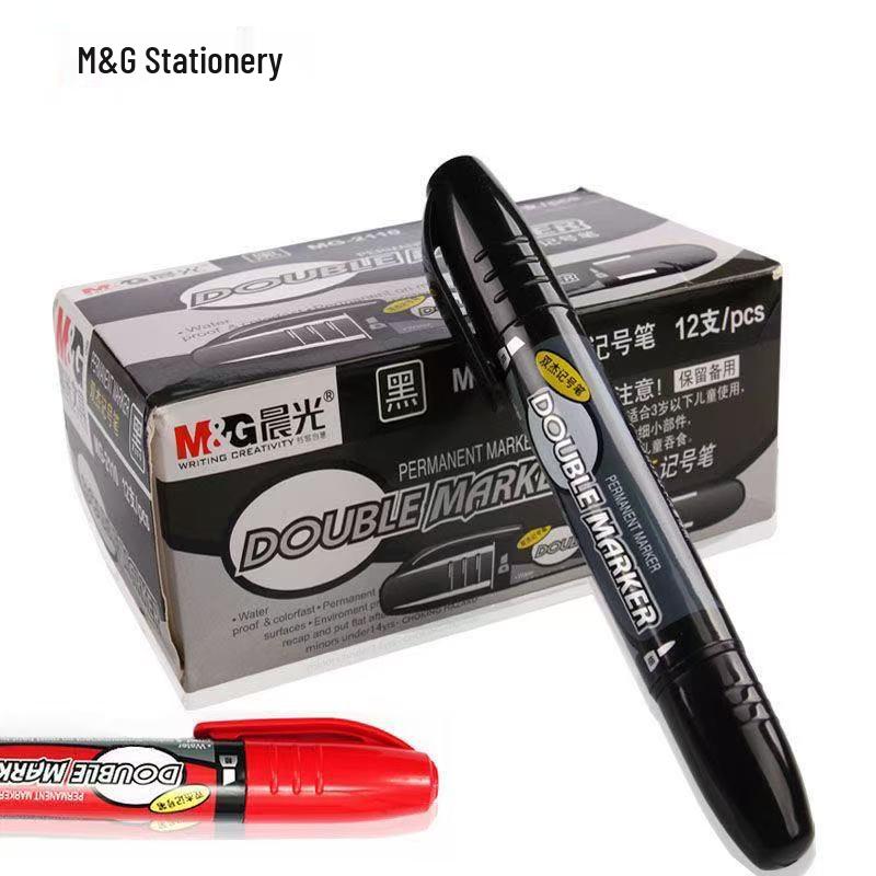 Morning Light MG2110 Double-Ended Oil-Based Marking Pen for Advertising and Logistics.