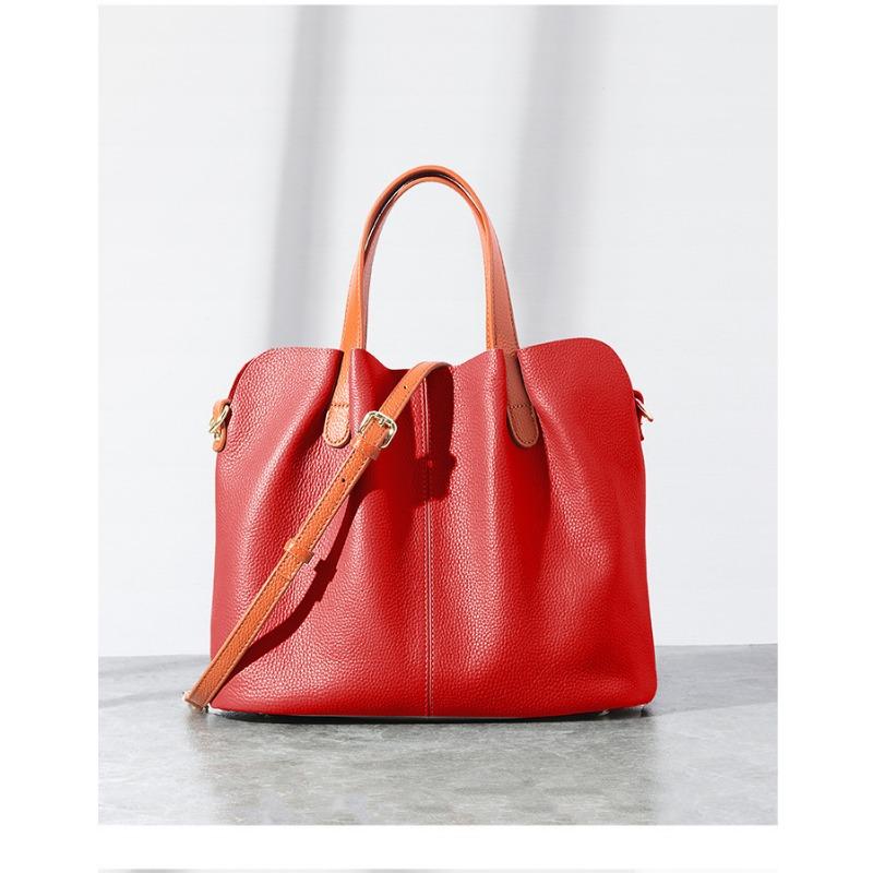 Tote Bag A Large-capacity Crossbody Handbag Made of Genuine Leather for Women with A High-end Feel