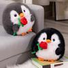 Soothing Penguins Plush Dolls Animal Large Penguins Toy Furry Stuffed Toy Cuddle Toy for Birthday Christmas Gifts