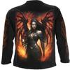 Spiral Direct Unisex Adult Draco Queen Back & Sleeve Print Long-Sleeved T-Shirt