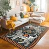 Bohemian Tibetischer Tiger Floral Teppich Nachttisch Bodenmatte Rutschfest Vintage Tier Teppich Marokkanische Teppiche für Wohnzimmer Dekorativ