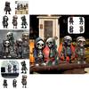 Unique Resin Craft Halloween Skull Sculpture Stylish Skeleton Design For Home Dcor Perfect Present For Various Occasions