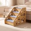 Wooden Pet Staircase Sturdy 4-Step Stairs Indoor for Living Room, Small Dogs