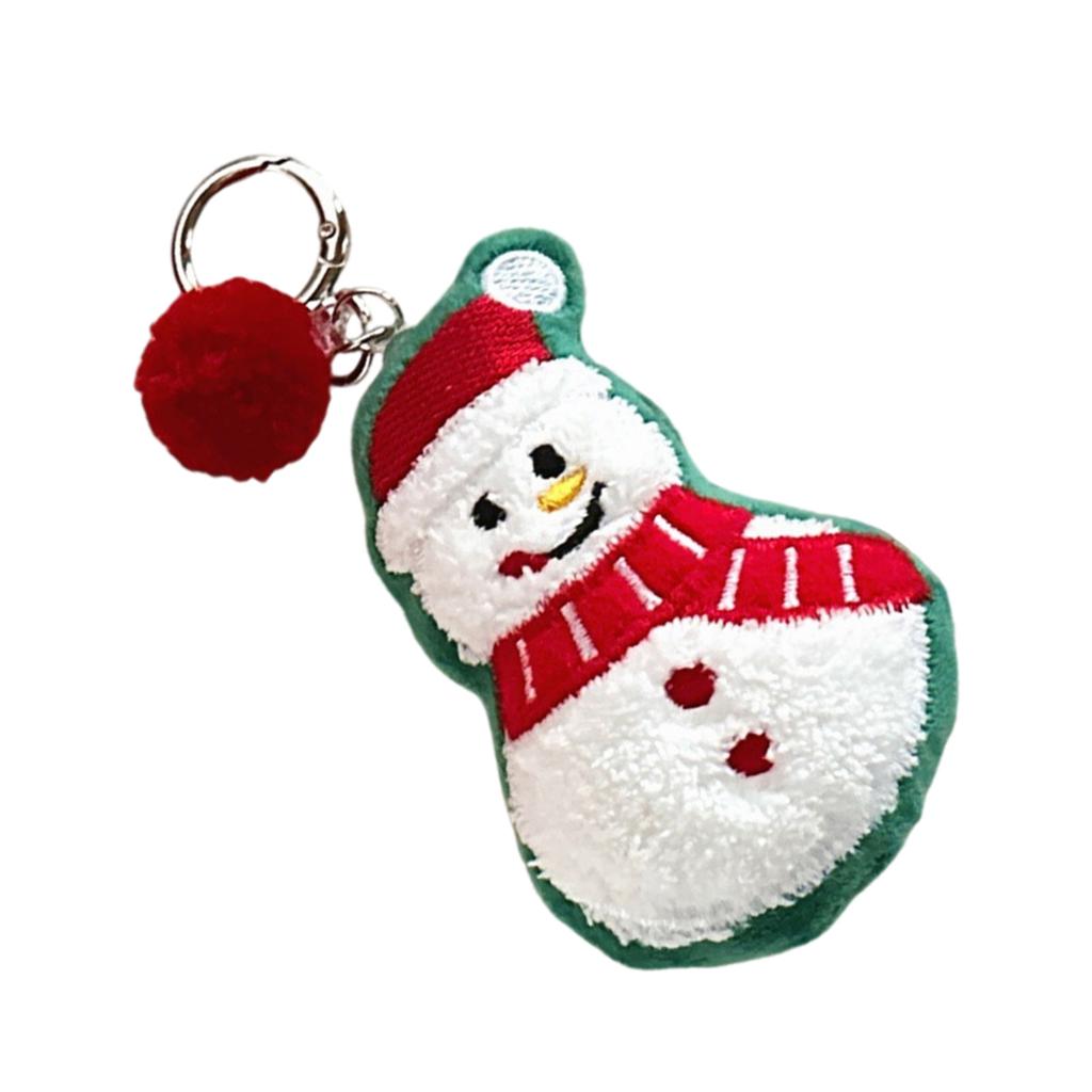 Lovely Santa Schoolbag Pendant Keychain Christmas Tree Sweet Santa Cartoon Charm for Boys Girls Vending Machine