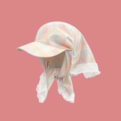 Quick-drying Triangle Headscarf Hat Dopamine Style Strappy Bandana Hat  Women
