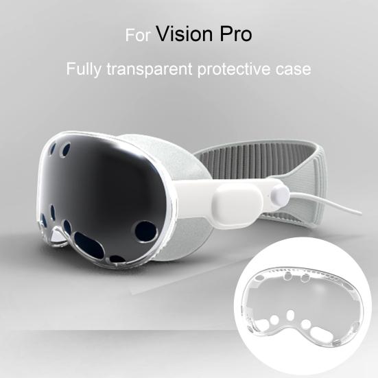 

Игровая гарнитура VR Защитный чехол из ТПУ Устойчивый к царапинам ударопрочный прозрачный защитный чехол для очков VR для Vision Pro