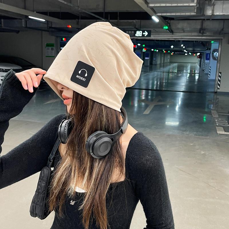 

Весенне-осенняя теплая шапка Женская модная шапка-бандана с надписями Осень-зима Все сочетается Студенческая шапка-бини Тренд average size