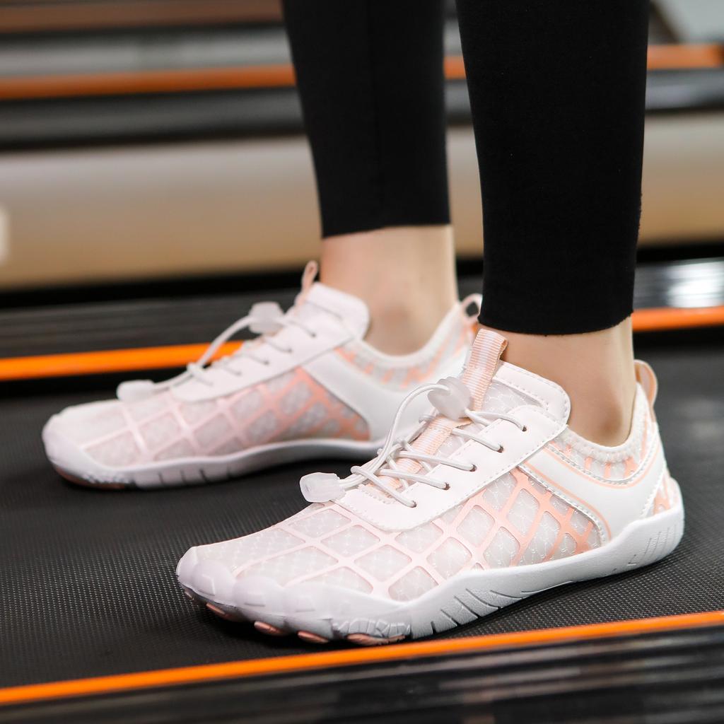 Sapatos de praia de cinco dedos para exterior, sapatos de natação e vadeio para casais, sapatos anfíbios para riachos e vias navegáveis para homem e mulher