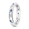 2023 Fashion Silver Plated Princess Tiara Crown Sparkling Love Heart Rings for Women Jewelry Anniversary Gift