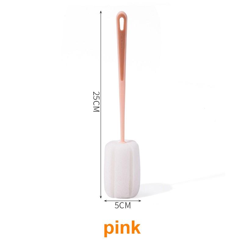 2874 Cup Scrub Brush Bottle Wine Cup  Kettle Cup Clean Long Handle Wash Bottle Brush Remove Coffee Tea Stains Sponge Brush
