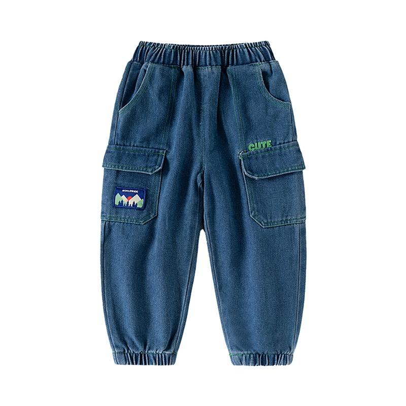 2-10 Years Kids Boys Jeans Muti Pocket Pants 120