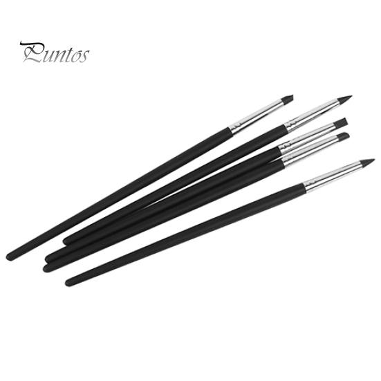 

5шт гибкая глина для лепки силиконовых формирователей резиновые щетки протирающие инструменты