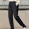 Anta Breathable Drawstring Knitted Sports Pants Women bottoms Basic-Black 962517307S-1