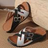Fashion Mix Color Cross Strap Wedge Slippers Women Summer Non Slip Platform Sandals Woman Lightweight Soft Thick Sole Sandalias Mujer 43