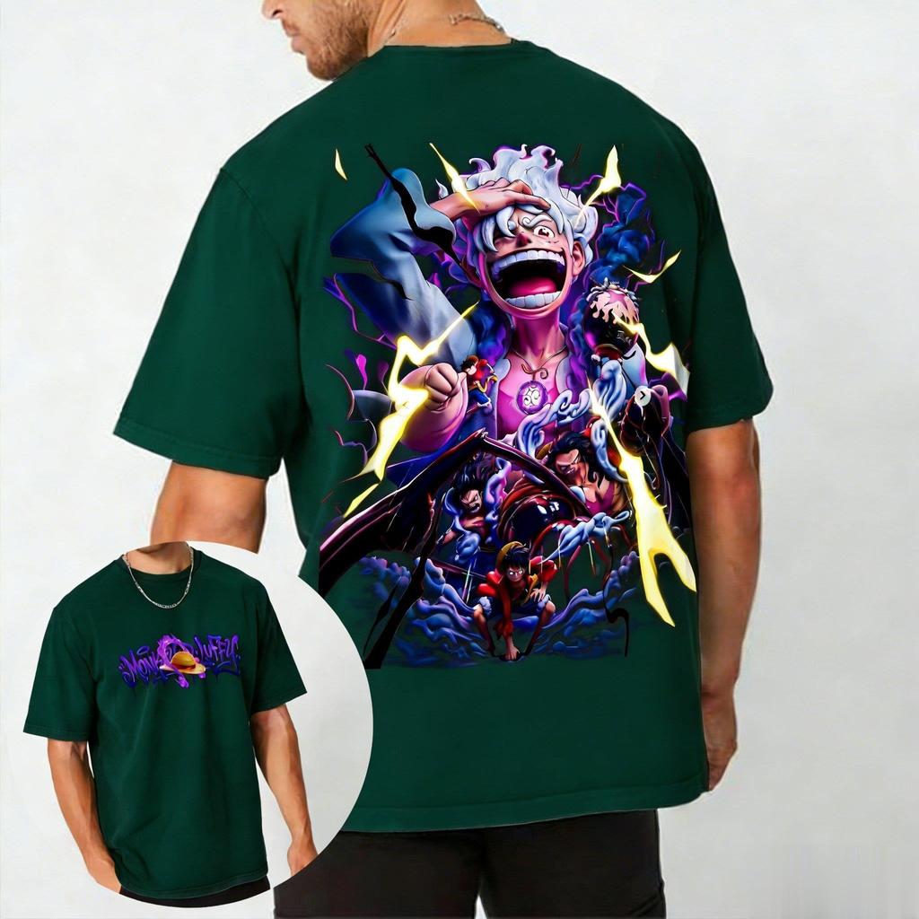 One Piece Luffy Anime Grafik T-Shirt Herren Damen Kurzarm Tee 2026 Sommer Mode Streetwear Lässig Harajuku Y2k Oberteile