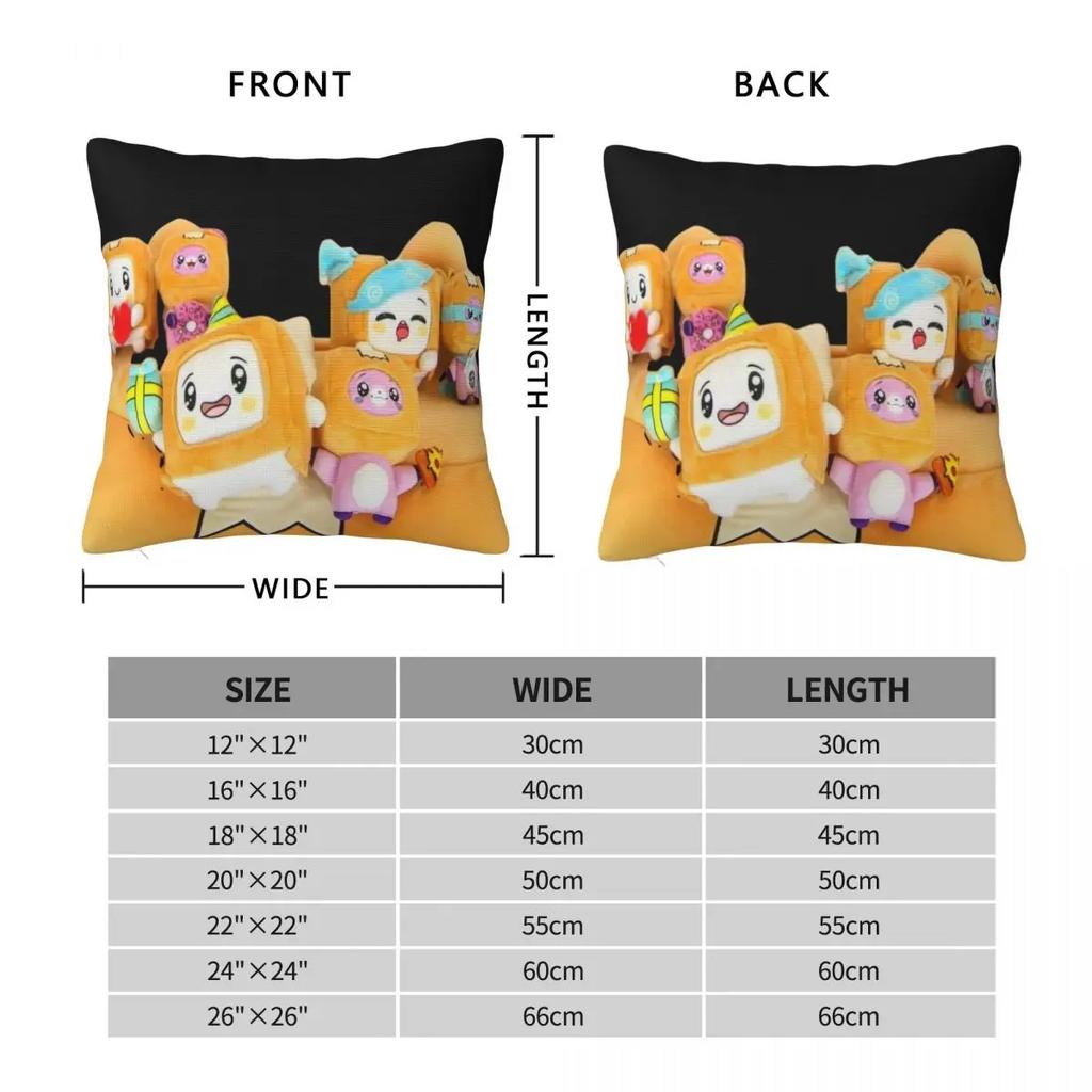 Happy Lanky Pillow Covers Room Kawaii Cartoon Cushion Cover Cool Decorative Pillow Cover