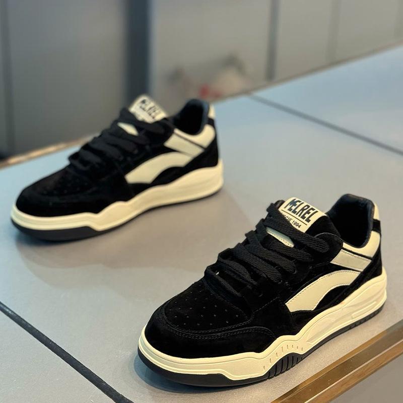 New Retro Platform Casual Board Shoes Men's Youth Low-top Sports Men's Shoes Lace-up Students Four-season Breathable Trendy Shoes